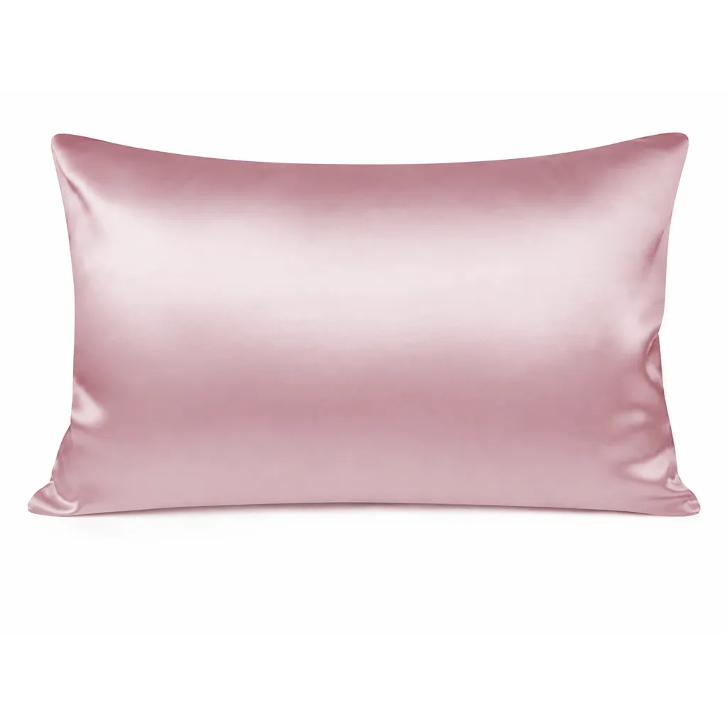 Taie d’oreiller Olesik en soie coloris Rose